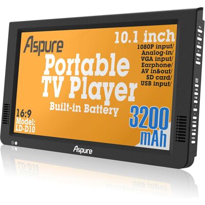 ASPURE 10 Inch Portable Digital HD Screen LED Monitor with Multimedia Player FM ASPURE 10 Inch Portable Digital HD Screen LED Monitor with Multimedia Player FM