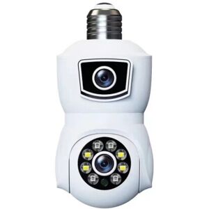 Unbranded DP41 Bulb-type Dual-lens Motion Tracking Smart Camera Supports Voice Intercom (W Unbranded DP41 Bulb-type Dual-lens Motion Tracking Smart Camera Supports Voice Intercom (W