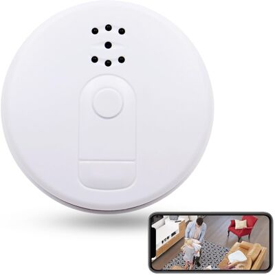 IKLOOCQ WiFi Hidden Spy Camera Smoke Detector Shaped, HD 1080P Small Secret Came IKLOOCQ WiFi Hidden Spy Camera Smoke Detector Shaped, HD 1080P Small Secret Came