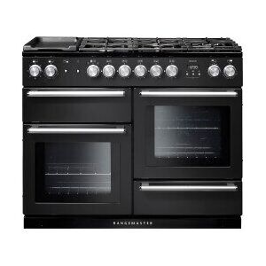 Rangemaster Nexus 110cm Dual Fuel Range Cooker : Charcoal Black And Chrome Trim Rangemaster Nexus 110cm Dual Fuel Range Cooker : Charcoal Black And Chrome Trim