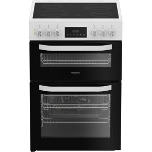 Hotpoint HDE6VDW 60cm Electric Double Cooker with Multiflow - White Hotpoint HDE6VDW 60cm Electric Double Cooker with Multiflow - White