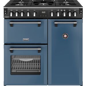 Stoves Richmond DX 90DF 90cm Dual Fuel Range Cooker - Twilight Blue - A Rated Stoves Richmond DX 90DF 90cm Dual Fuel Range Cooker - Twilight Blue - A Rated