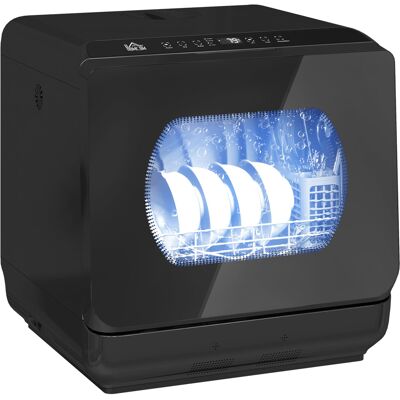 HOMCOM Table Top Dishwasher, Mini Countertop Dishwasher No HOMCOM Table Top Dishwasher, Mini Countertop Dishwasher No