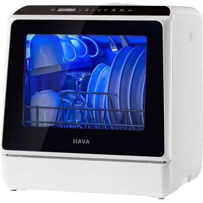 HAVA Table Top Dishwasher, Mini Countertop Dishwasher with 6 Programme HAVA Table Top Dishwasher, Mini Countertop Dishwasher with 6 Programme