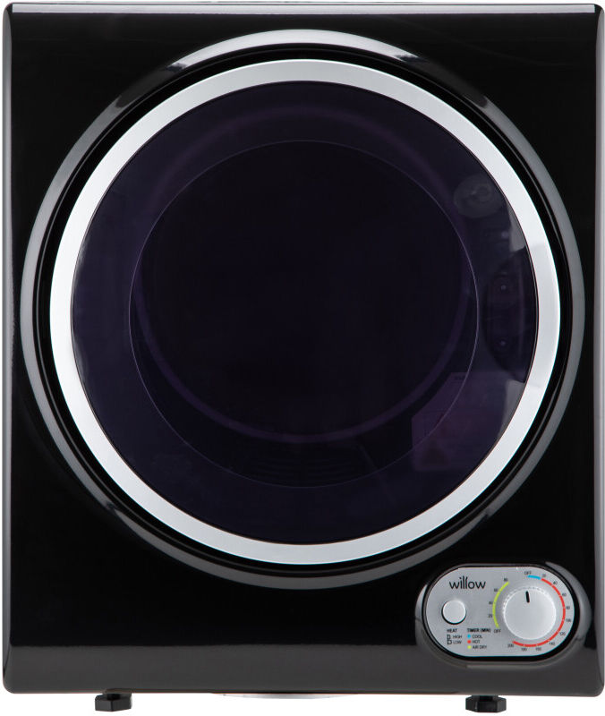 Willow Appliances Willow WTD25 2.5kg Freestanding Vented Tumble Dryer Compact - Black