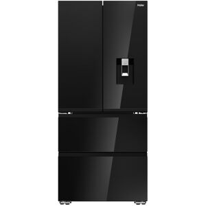 HAIER French Series 7 American Fridge Freezer - Obsidian Glass - D Rated HAIER French Series 7 American Fridge Freezer - Obsidian Glass - D Rated