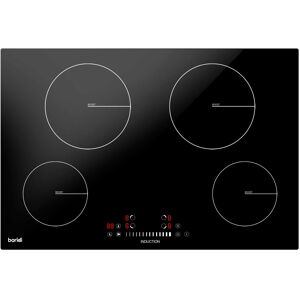 Dellonda 77cm Induction Hob, 4 Cooking Zones, Boost Function, 9 Settings, Slider Touch Co Dellonda 77cm Induction Hob, 4 Cooking Zones, Boost Function, 9 Settings, Slider Touch Co