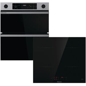 Hisense Hi6 HIPKD4AX60IND1 Built Under Electric Double Oven and Induction Hob Pa Hisense Hi6 HIPKD4AX60IND1 Built Under Electric Double Oven and Induction Hob Pa