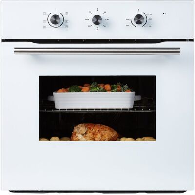 Cookology COF600WH 60cm White Built-in Single Electric Fan Forced Oven & timer Cookology COF600WH 60cm White Built-in Single Electric Fan Forced Oven & timer
