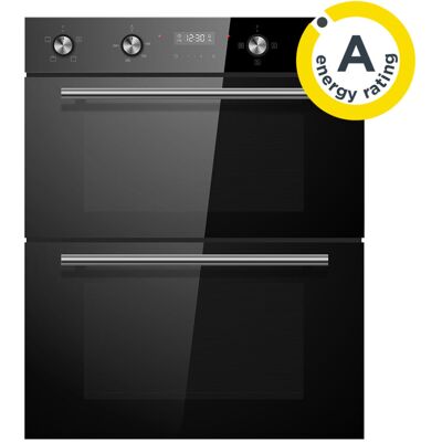 Cookology CDO720BK Built-in Double Fan Oven, 85L, 6 Functions, Timer, Dial Contr Cookology CDO720BK Built-in Double Fan Oven, 85L, 6 Functions, Timer, Dial Contr
