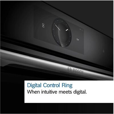 Bosch Serie 8 Compact Electric Single Oven - Black Bosch Serie 8 Compact Electric Single Oven - Black
