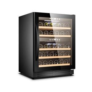 Cavin Built-in wine fridge, Scandinavian Collection 40 Fullglass Black, black wi