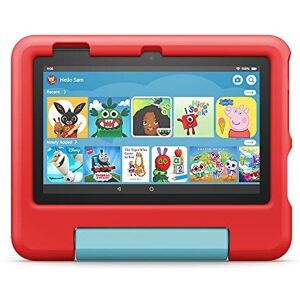 Amazon Fire 7 Kids tablet 7" display, ages 3-7, 32 GB, Red Amazon Fire 7 Kids tablet 7" display, ages 3-7, 32 GB, Red