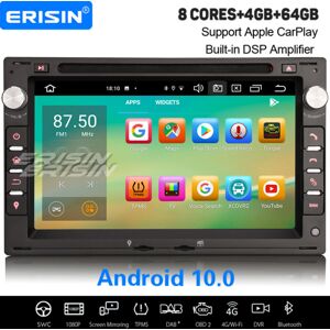 Erisin 8-Core Android 10.0 Car Stereo CarPlay DAB+ DSP Sat Nav For VW Polo Golf MK4 T5 Erisin 8-Core Android 10.0 Car Stereo CarPlay DAB+ DSP Sat Nav For VW Polo Golf MK4 T5