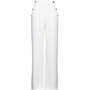 ELISABETTA FRANCHI Trouser Women - Ivory - 12