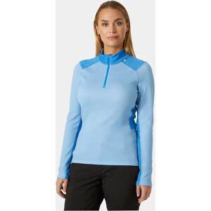 Helly Hansen Women's Lifa Merino Midweight 1/2 Zip Base Layer Blue L - Bright Blue - Female