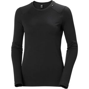 Helly Hansen Women's Lifa Merino Midweight Crew Base Layer Black L - Black - Female