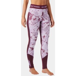 Helly Hansen Women's Lifa Merino Midweight Graphic Base Layer Trousers Purple M - Hickory Mou Purple - Female