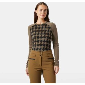 Helly Hansen Women's Lifa Merino Midweight Graphic Crew Base Layer Brown XL - Sepia Hound Brown - Female Helly Hansen Women's Lifa Merino Midweight Graphic Crew Base Layer Brown XL - Sepia Hound Brown - Female