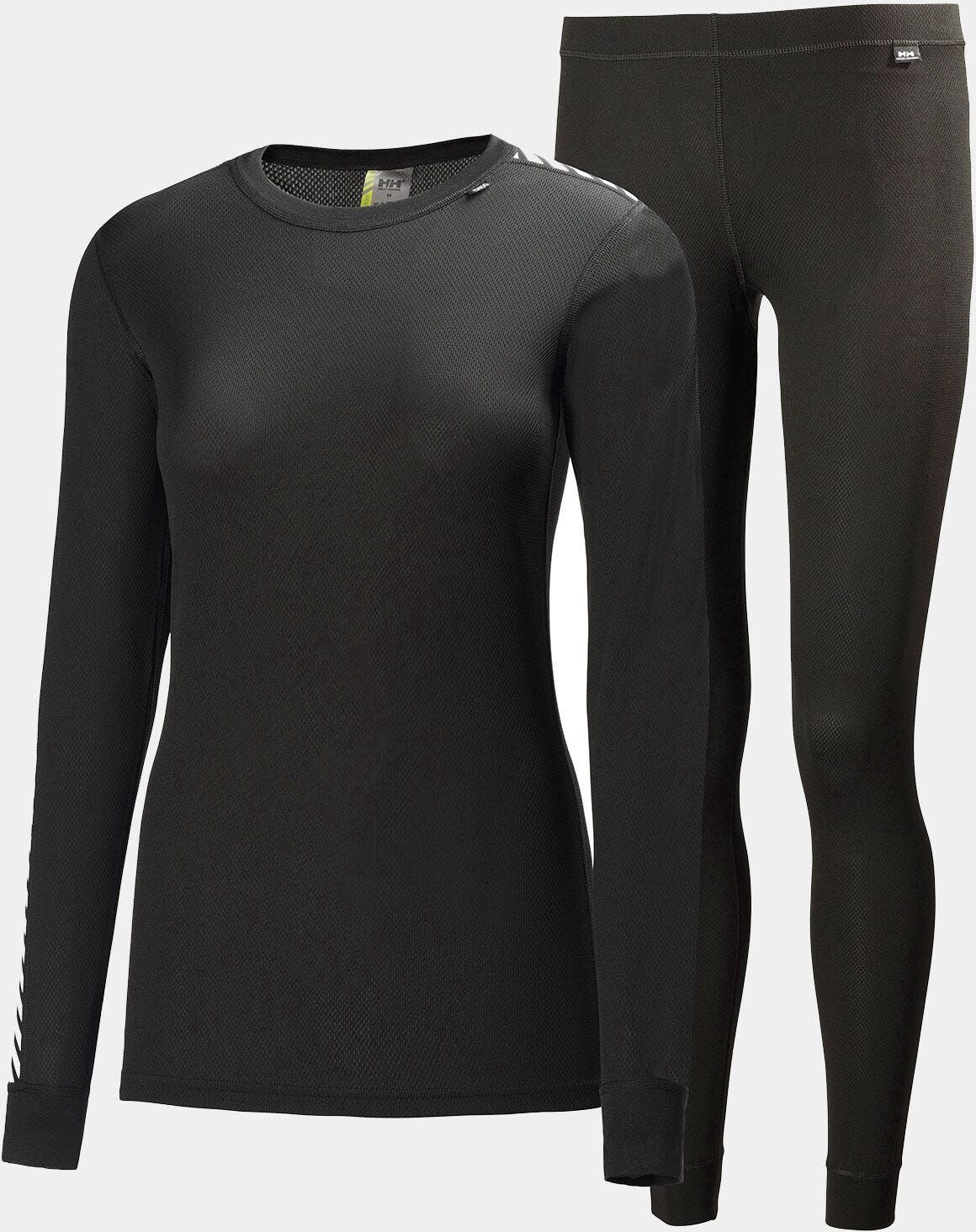 Helly Hansen Women's HH Comfort Light Base Layer Set Black XL - Black - Female
