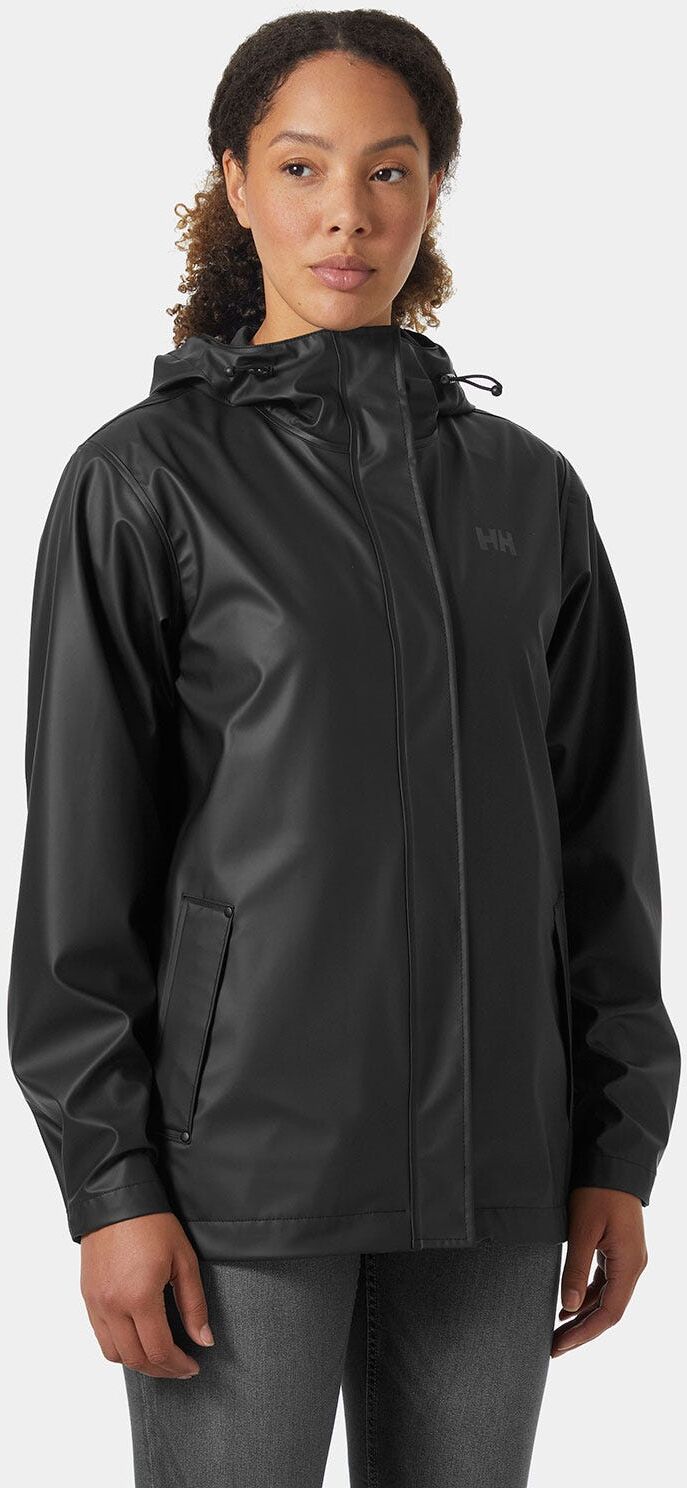 Helly Hansen Women's Moss Iconic Waterproof Rain Jacket Black XL - Black - Female