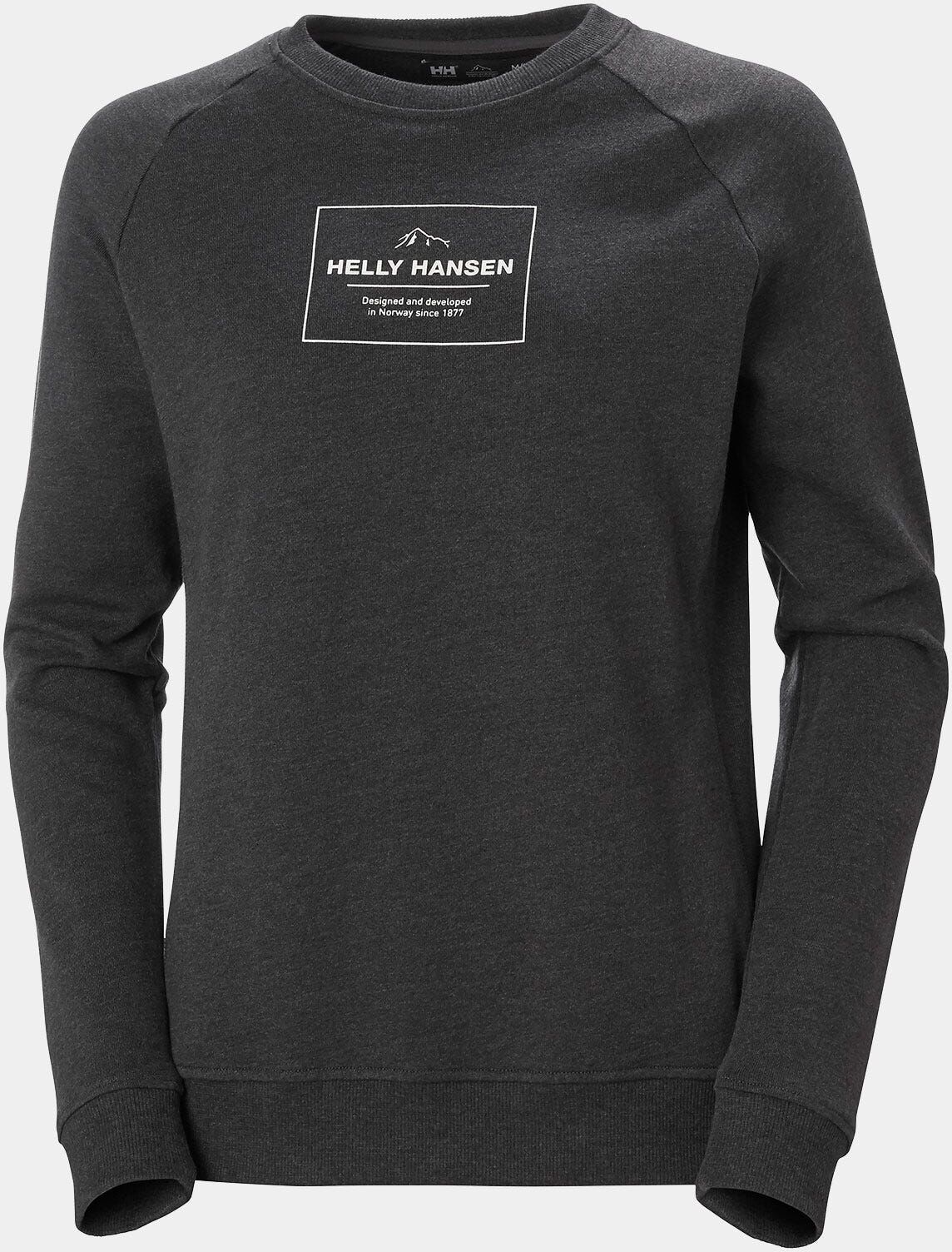 Helly Hansen Women's F2F Organic Cotton Crew Neck Jumper Black XS - Ebony Melan Black - Female