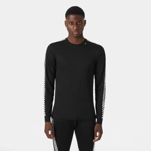 Helly Hansen Men's HH Lifa Stripe Crew Ski Base Layer Black M - Black - Male