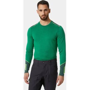 Helly Hansen Men's Lifa Merino Midweight Crew Base Layer Green XL - Malachite Green - Male