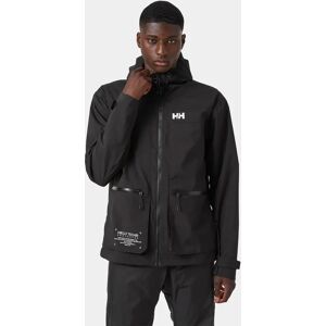 Helly Hansen Men's Move Hooded Rain Jacket Black S - Black - Male