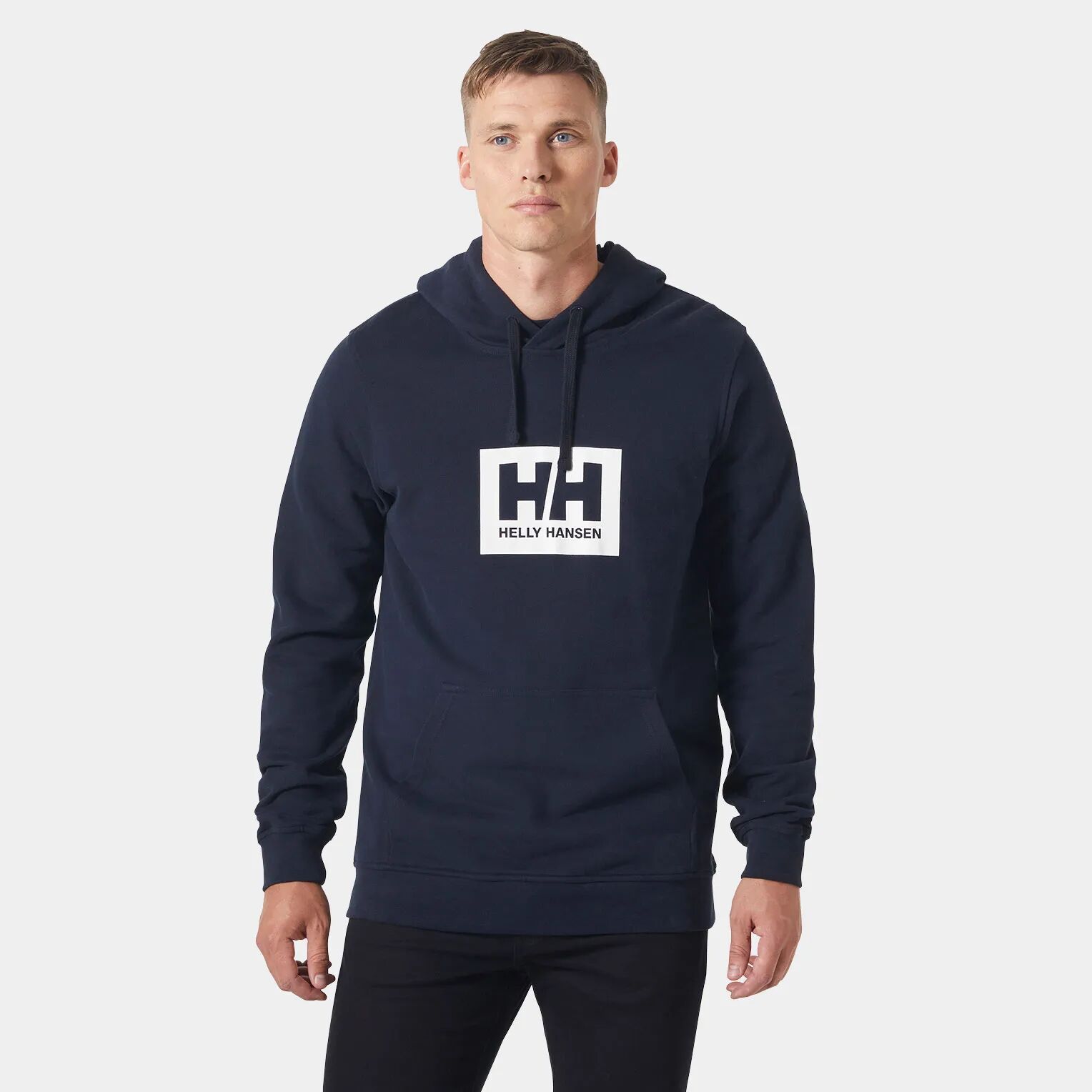 Helly Hansen Men's HH Box Classic Cotton Hoodie Navy XL - Navy Blue - Male