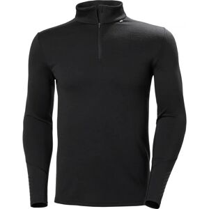 Helly Hansen Men's Lifa Merino Midweight 1/2 Zip Base Layer Black M - Black - Male