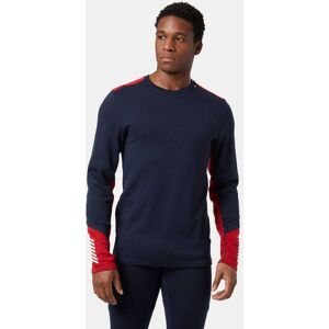 Helly Hansen Men's Lifa Merino Midweight Crew Base Layer Navy L - Navy Blue - Male Helly Hansen Men's Lifa Merino Midweight Crew Base Layer Navy L - Navy Blue - Male