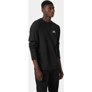 Helly Hansen Men's Yu20 Long Sleeve Soft Cotton T-Shirt Black M - Black - Unisex