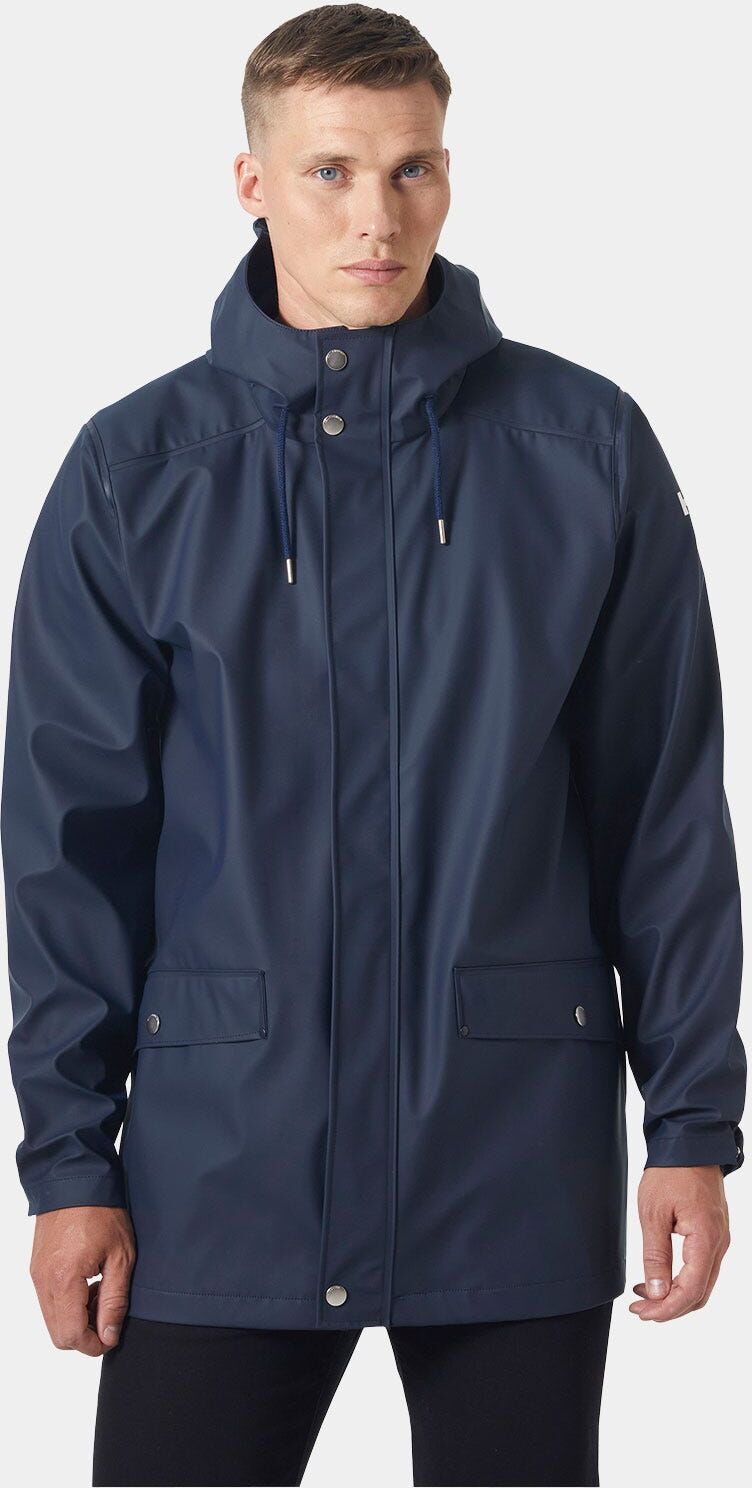 Helly Hansen Men's Moss Windproof Rain Coat Navy L - Navy Blue - Male