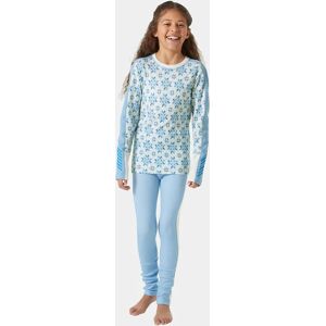 Helly Hansen Junior's HH Graphic Lifa Merino Midweight Base Layer Set Blue 152/12 - Bright Blue - Unisex