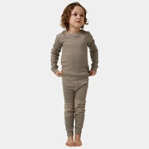 Helly Hansen Kid's HH Lifa Merino Baselayer Set Brown 128/8 - Fallen Rock Brown - Unisex