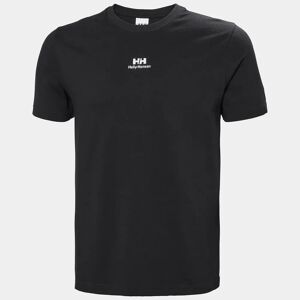 Helly Hansen Men's YU Twin Logo 100% Cotton T-Shirt Black S - Black - Unisex