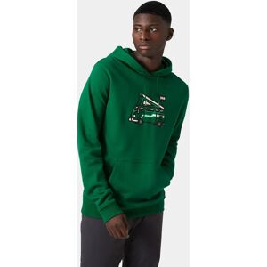 Helly Hansen Men's F2F Organic Cotton Hoodie Green S - Malachite Green - Male