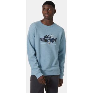 Helly Hansen Men's F2F Organic Cotton Crew Neck jumper Blue M - Blue Fog Me - Male Helly Hansen Men's F2F Organic Cotton Crew Neck jumper Blue M - Blue Fog Me - Male