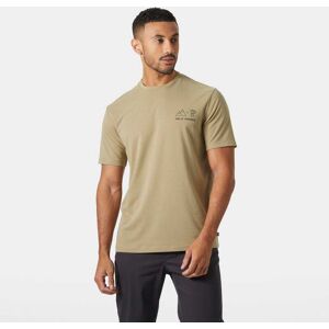 Helly Hansen Men's Skog Recycled Graphic T-Shirt Beige M - Pebble Beige - Male Helly Hansen Men's Skog Recycled Graphic T-Shirt Beige M - Pebble Beige - Male