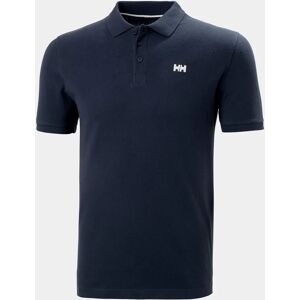 Helly Hansen Men's Transat Cotton Short-Sleeve Polo Shirt Navy L - Navy Blue - Male