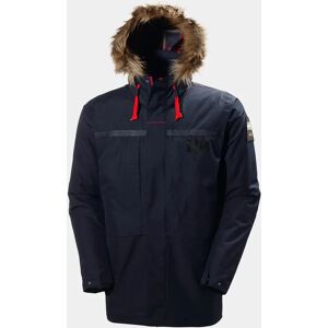 Helly Hansen Men's Coastal 2 Classic Checked Lining Parka Navy L - Navy Blue - Male