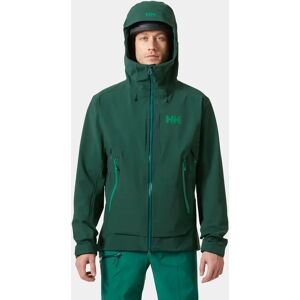 Helly Hansen Men's Verglas Backcountry Ski Shell Jacket Green 2XL - Darkest Spr Green - Male