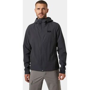 Helly Hansen Men’s Blaze Hooded Softshell Jacket Grey 2XL - Ebony Grey - Male