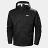 Helly Hansen Men's Loke Waterproof Hooded Jacket Black XL - Black - Male