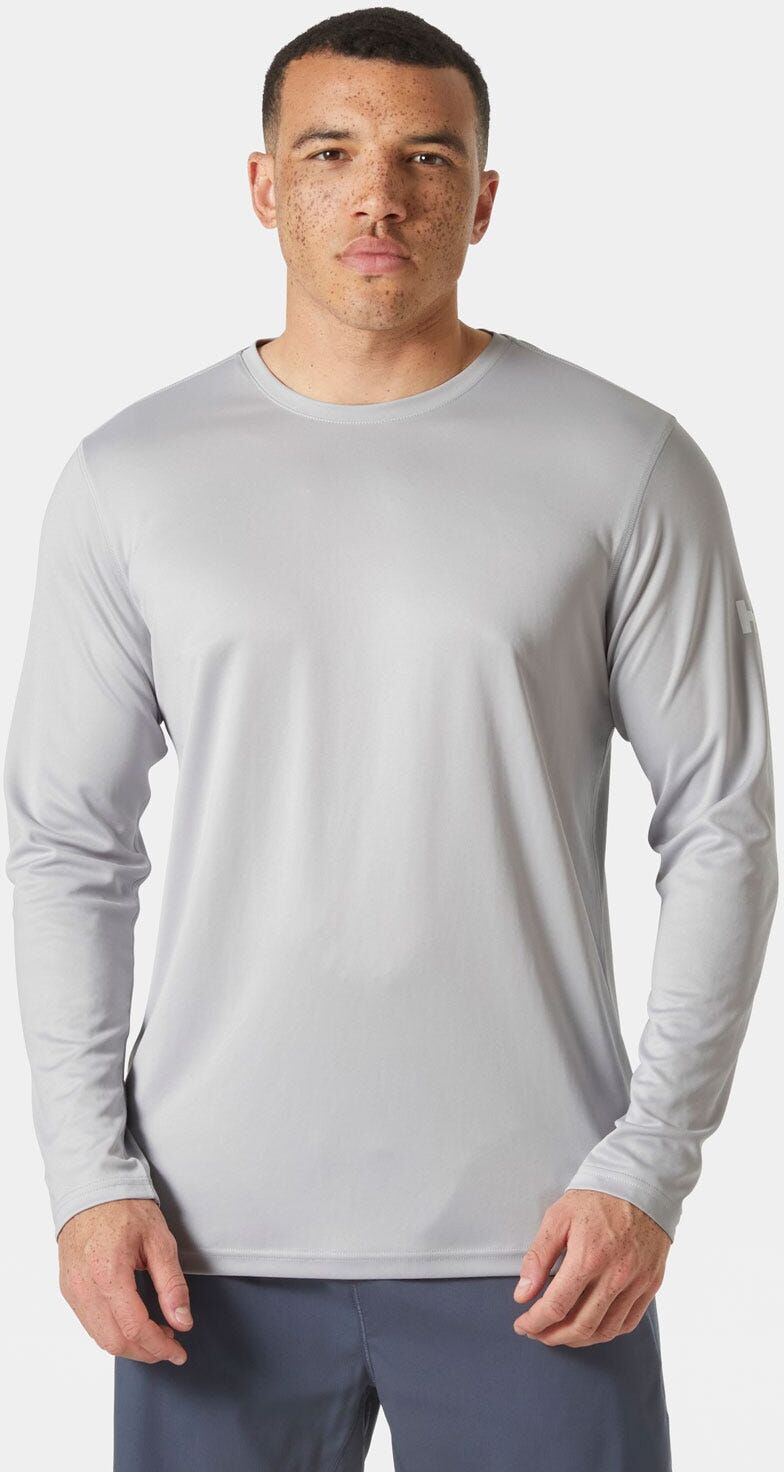 Helly Hansen Men's Tech Crew Long Sleeve 2.0 Grey XL - Grey Fog - Male