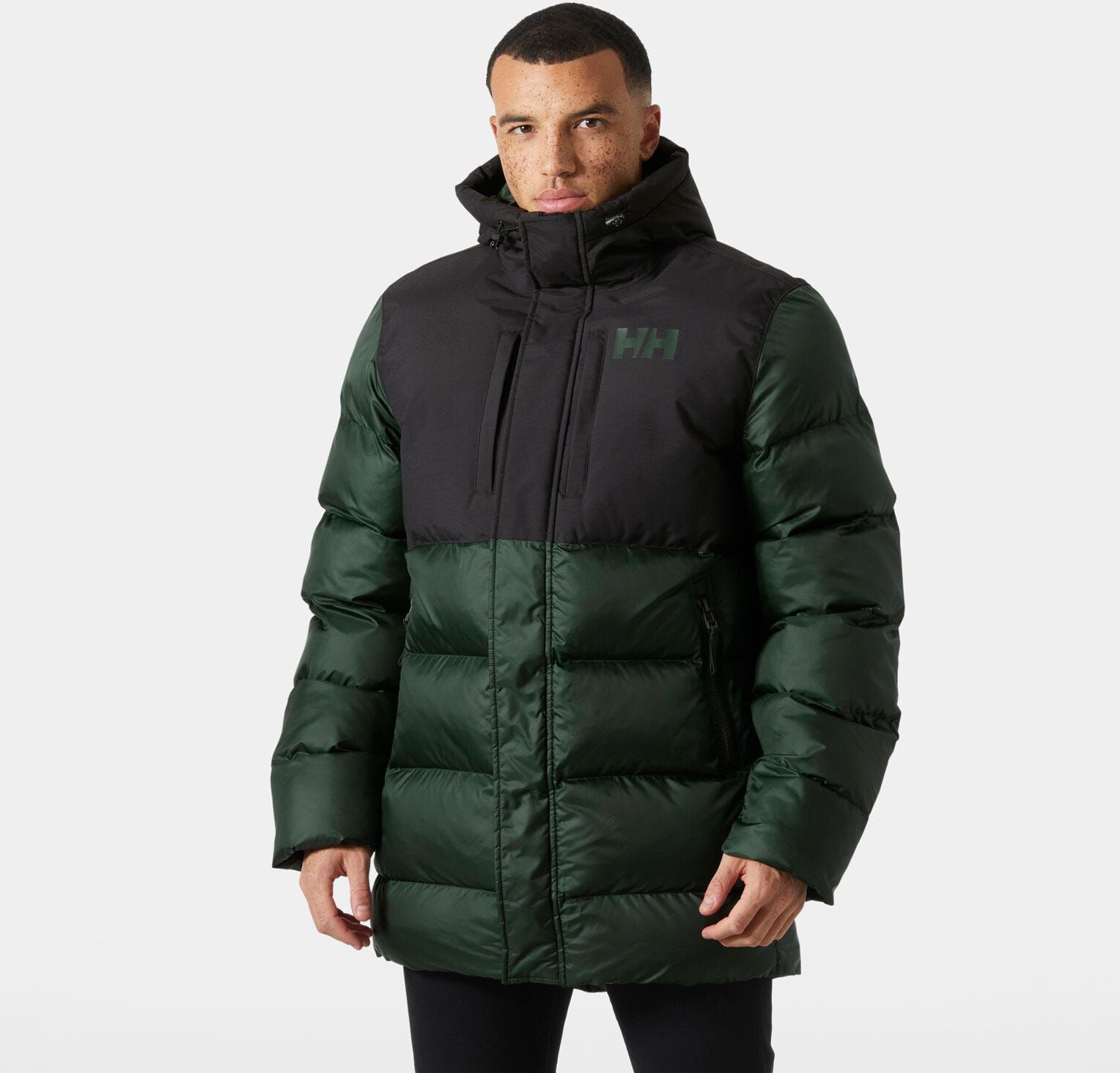 Helly Hansen Men's Active Puffy Long Jacket Green XL - Dark Jungle Green - Male