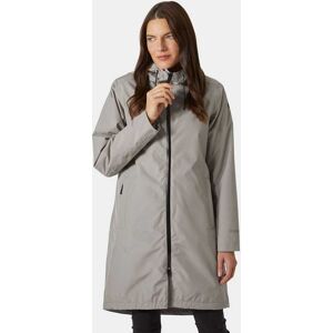 Helly Hansen Women's Aspire Long Hooded Raincoat Grey S - Terrazzo Grey - Female Helly Hansen Women's Aspire Long Hooded Raincoat Grey S - Terrazzo Grey - Female