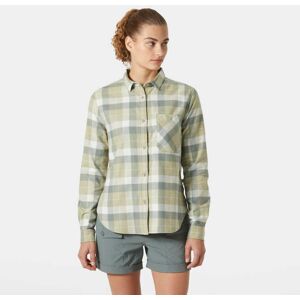 Helly Hansen Women's Lokka Organic Flannel Shirt Green XL - Light Lav Box Stripe Plaid Green - Female Helly Hansen Women's Lokka Organic Flannel Shirt Green XL - Light Lav Box Stripe Plaid Green - Female