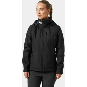 Helly Hansen Women’s Crew Hooded Midlayer Sailing Jacket 2.0 Black L - Black - Female